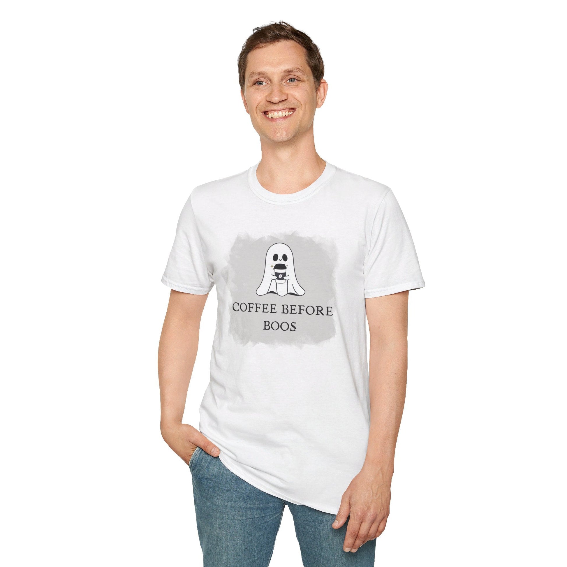 Coffee Before Boos - Unisex Softstyle T-Shirt13210171940285800901T-ShirtReady Set Monkey