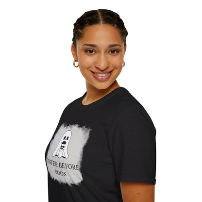Coffee Before Boos - Unisex Softstyle T-Shirt13210171940285800901T-ShirtReady Set Monkey