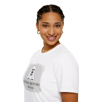 Coffee Before Boos - Unisex Softstyle T-Shirt13210171940285800901T-ShirtReady Set Monkey