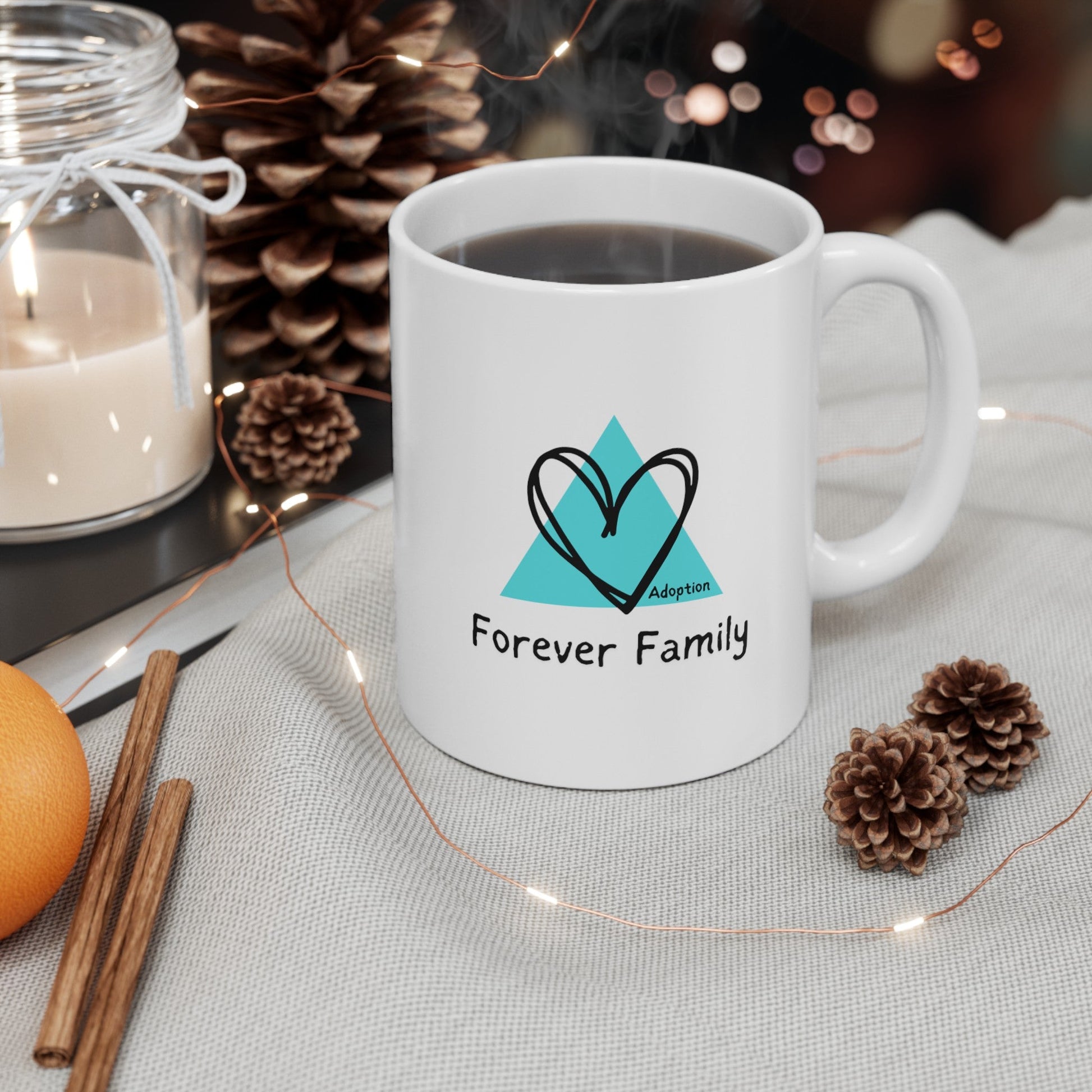 Forever Family, Adoption Awareness Ceramic Mug, (11oz, 15oz)29556086631556342312MugReady Set Monkey