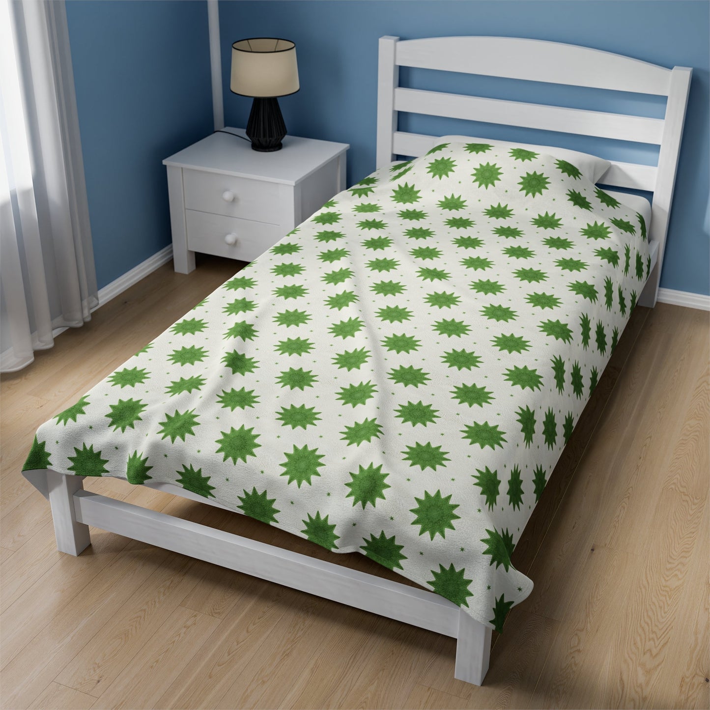 Green Dandy Velveteen Plush Blanket12194475753356690440All Over PrintsReady Set Monkey