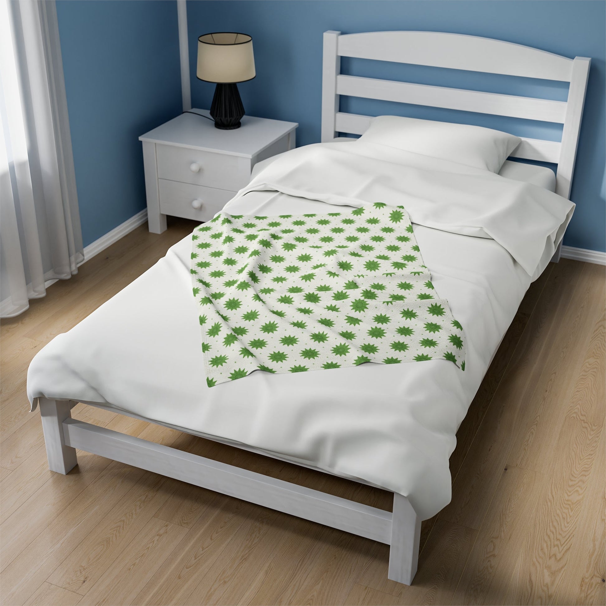 Green Dandy Velveteen Plush Blanket12194475753356690440All Over PrintsReady Set Monkey