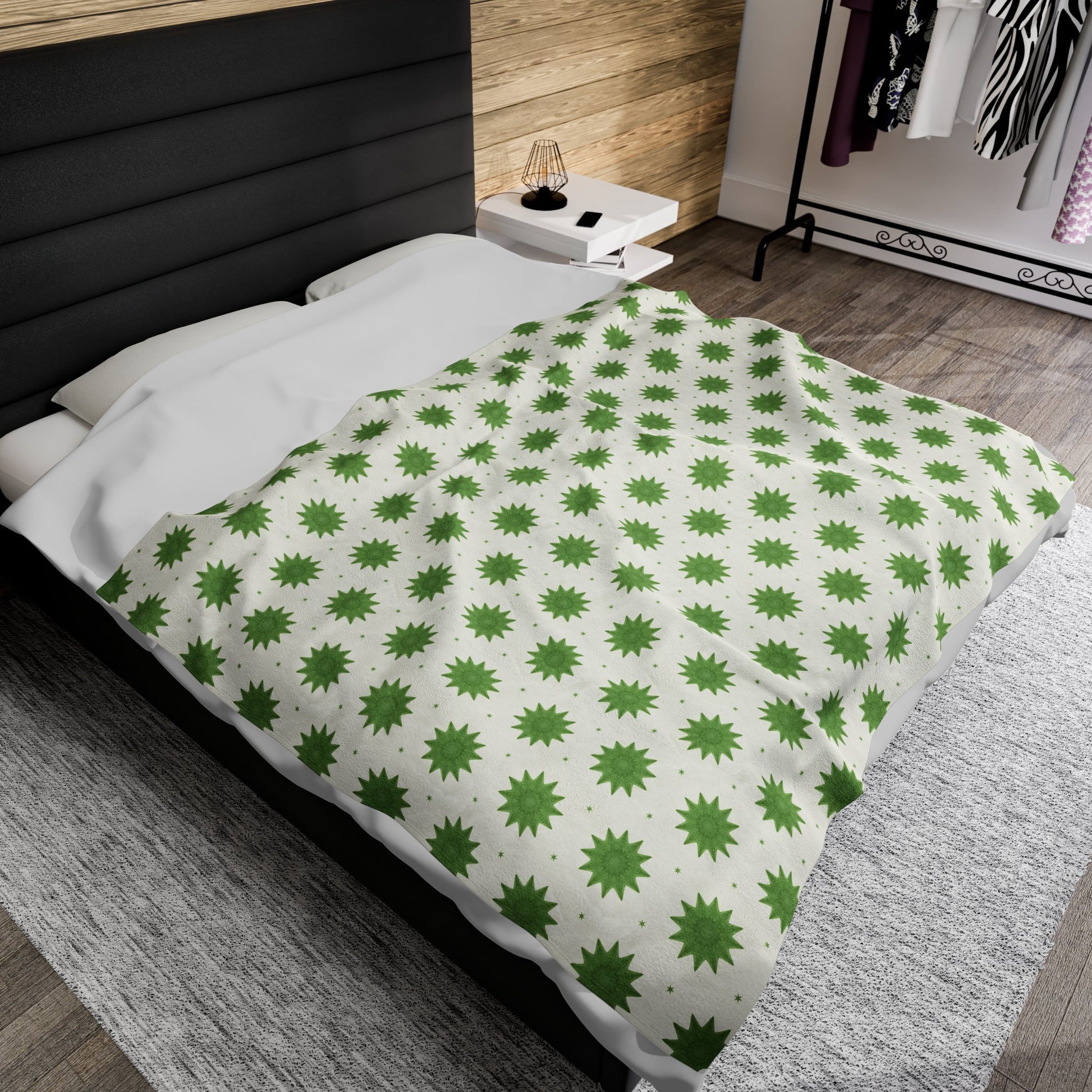 Green Dandy Velveteen Plush Blanket12194475753356690440All Over PrintsReady Set Monkey