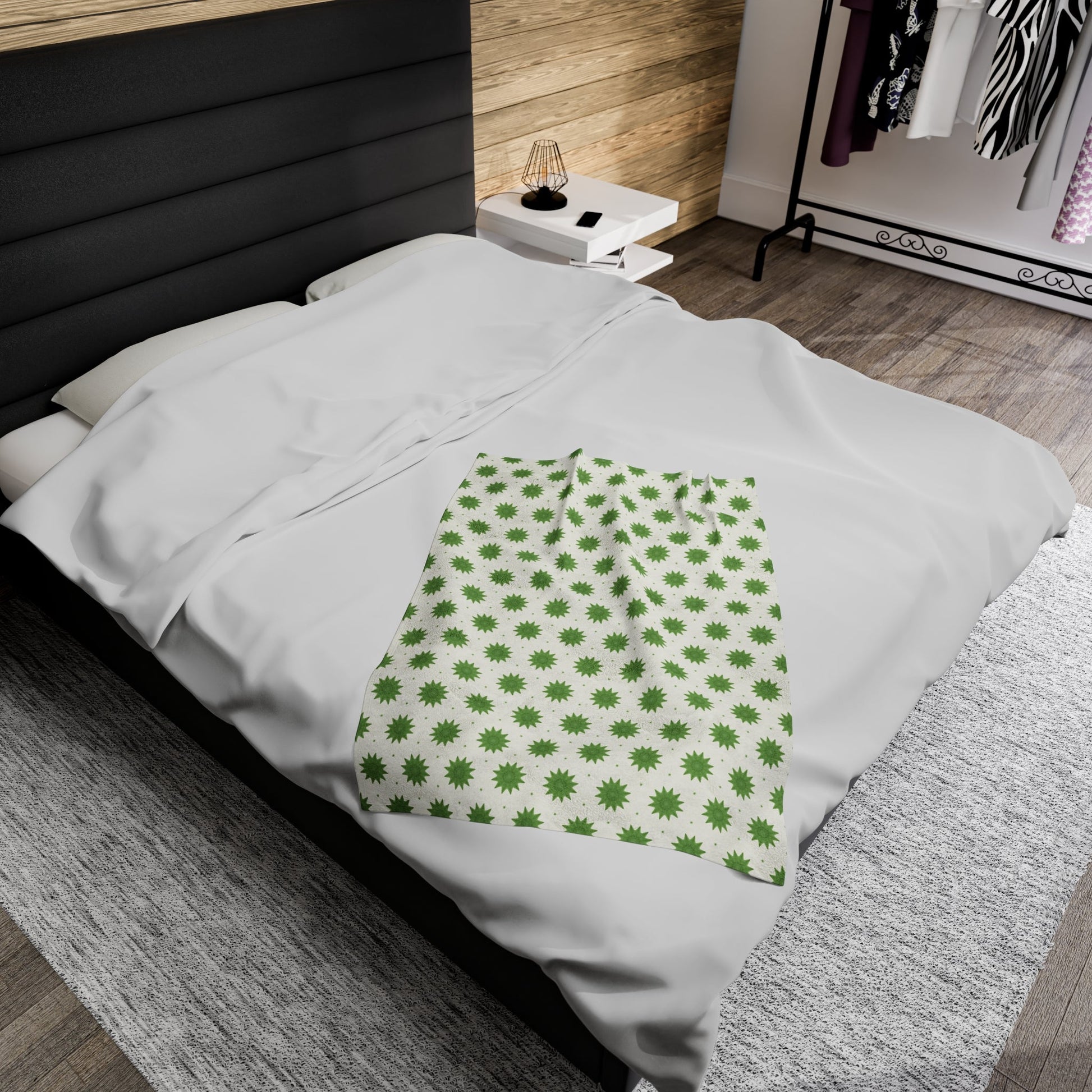 Green Dandy Velveteen Plush Blanket12194475753356690440All Over PrintsReady Set Monkey