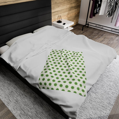 Green Dandy Velveteen Plush Blanket12194475753356690440All Over PrintsReady Set Monkey
