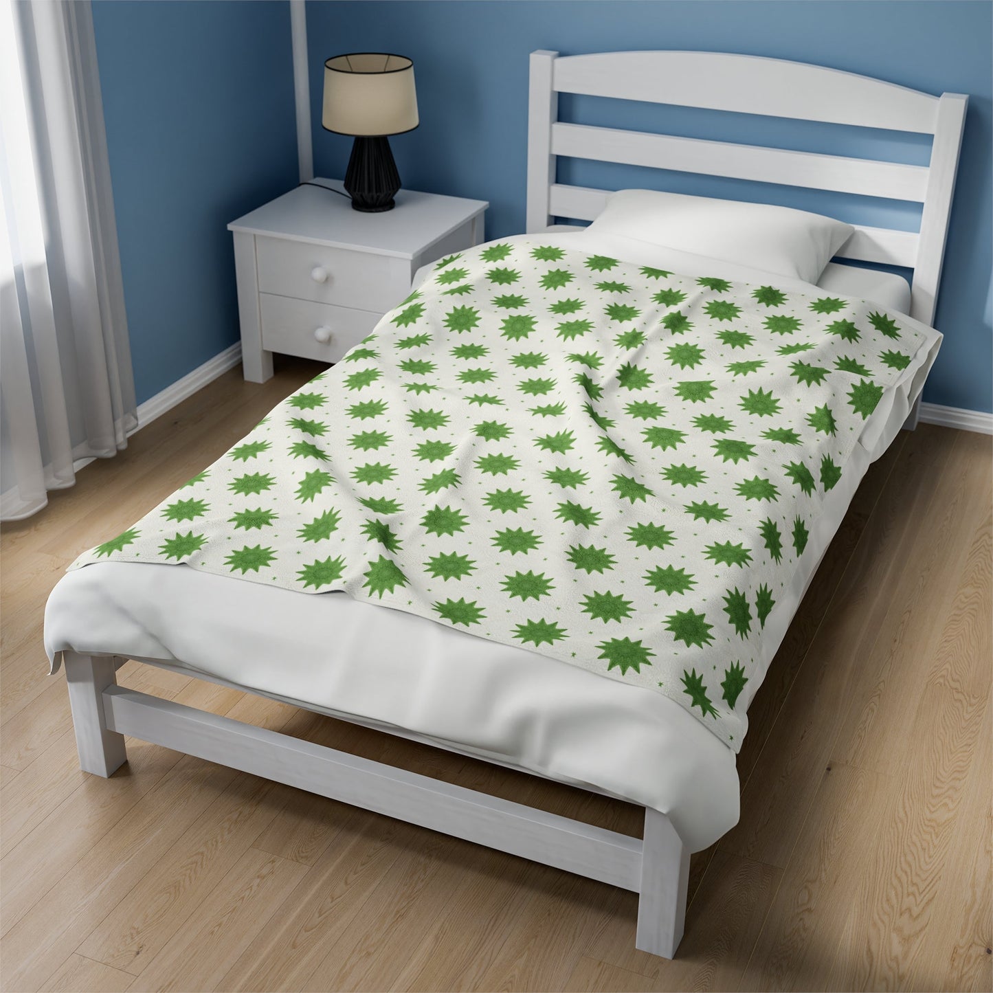 Green Dandy Velveteen Plush Blanket12194475753356690440All Over PrintsReady Set Monkey