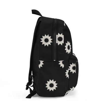Midnight Bloom Black and White Backpack13891289040637426867BagsReady Set Monkey