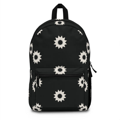 Midnight Bloom Black and White Backpack13891289040637426867BagsReady Set Monkey