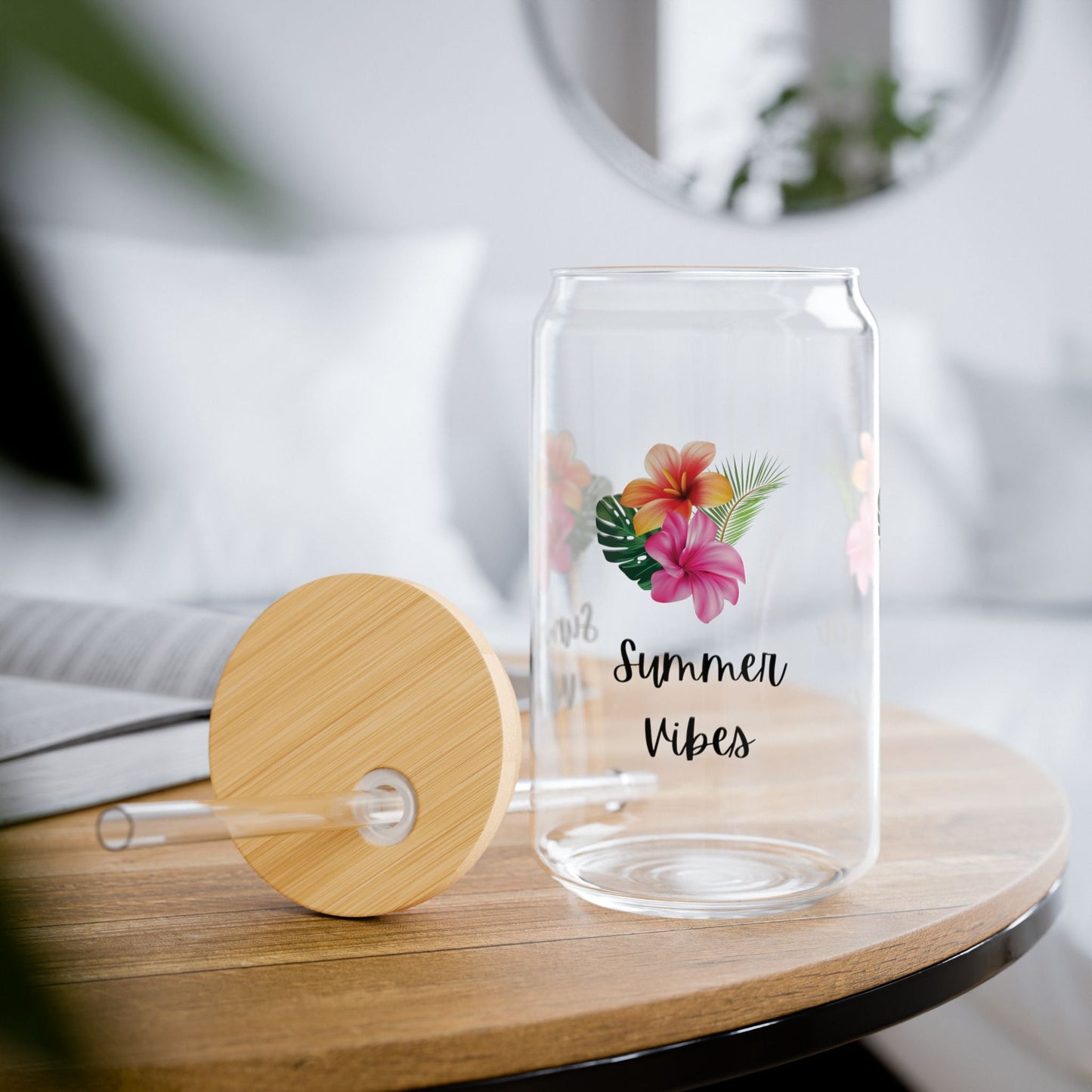 Summer Vibes Sipper Glass, 16oz10560172466455922955MugReady Set Monkey