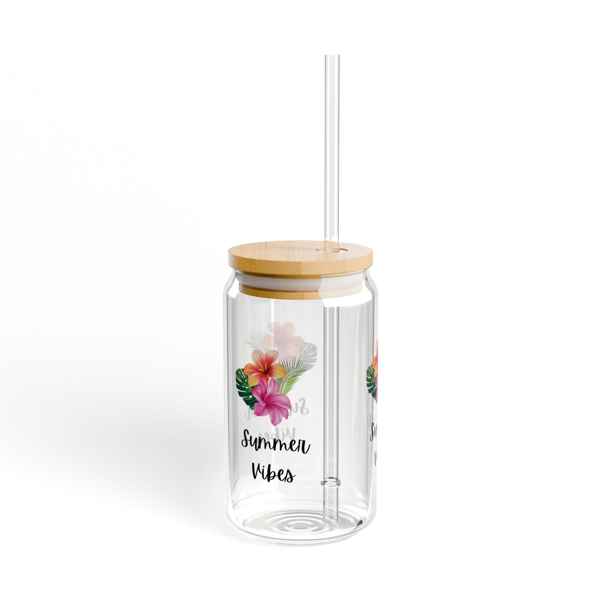 Summer Vibes Sipper Glass, 16oz10560172466455922955MugReady Set Monkey