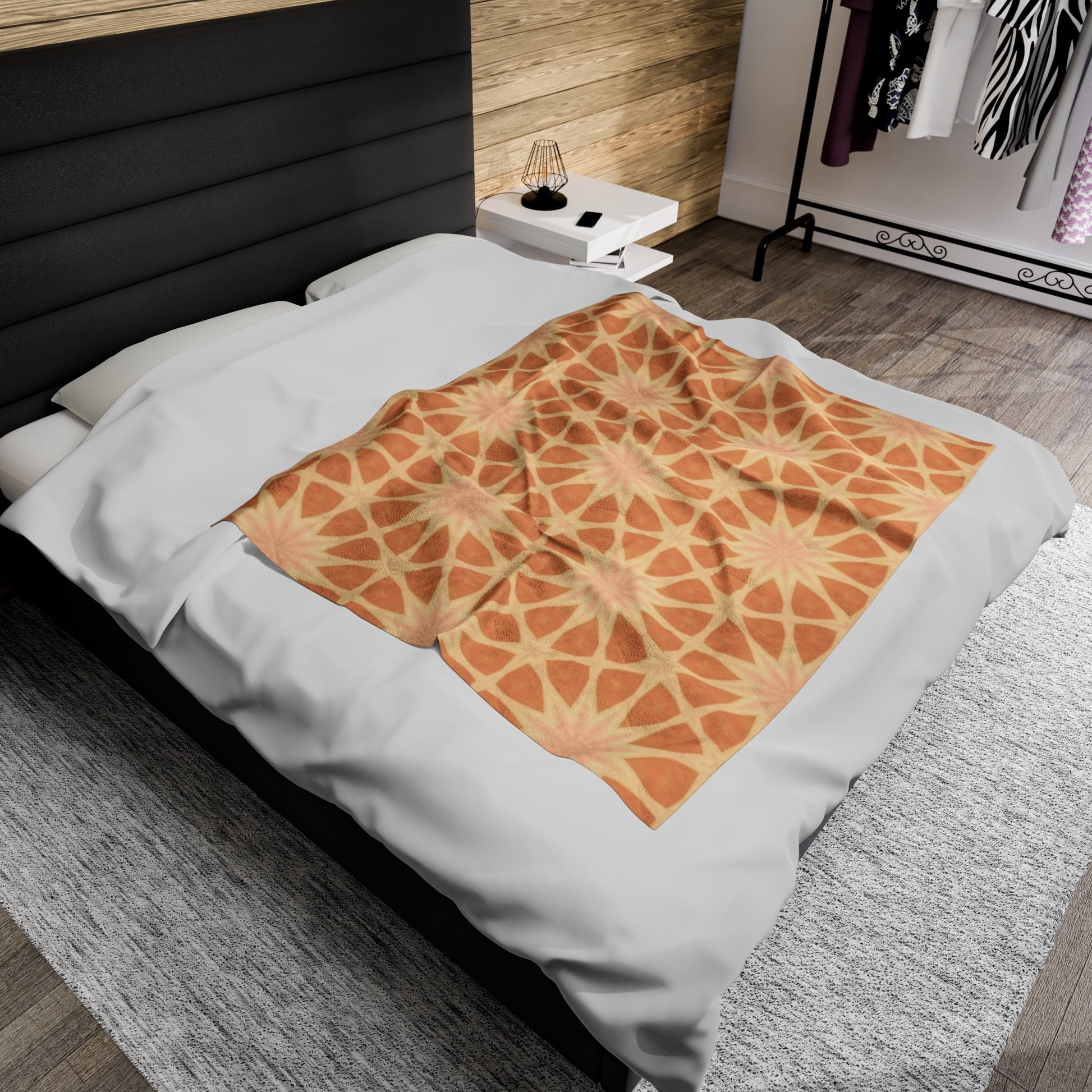 Turmeric Web Velveteen Plush Blanket30020568455120808867All Over PrintsReady Set Monkey